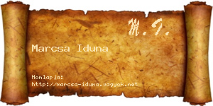 Marcsa Iduna névjegykártya